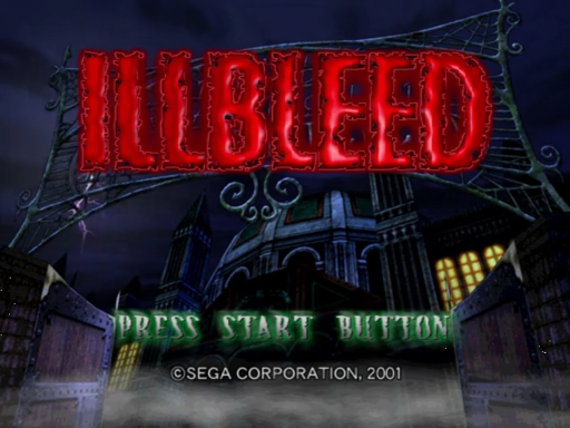 Illbleed title screen for Sega Dreamcast
